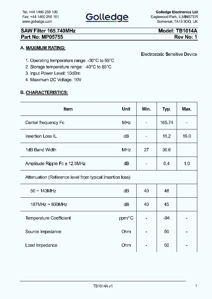 TB1014A_9042329.PDF Datasheet