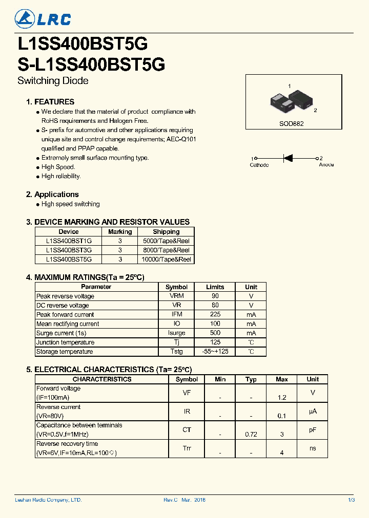 L1SS400BST1G_9043296.PDF Datasheet