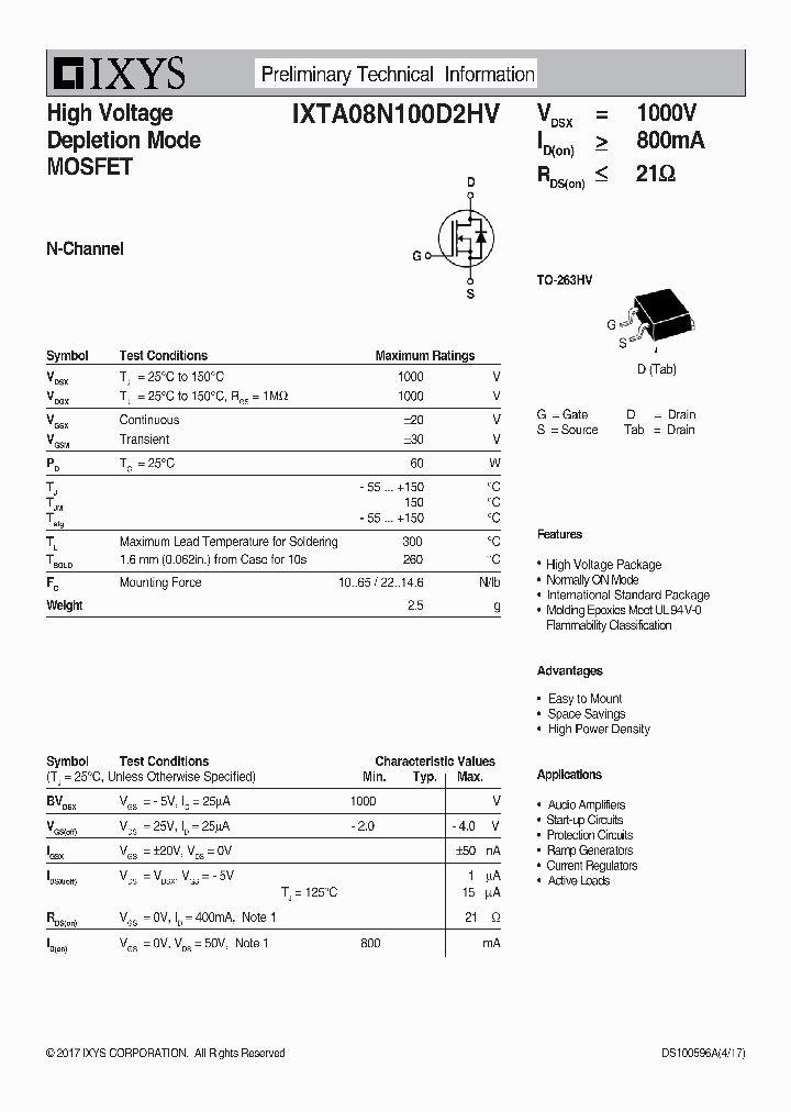 IXTA08N100D2HV_9043529.PDF Datasheet