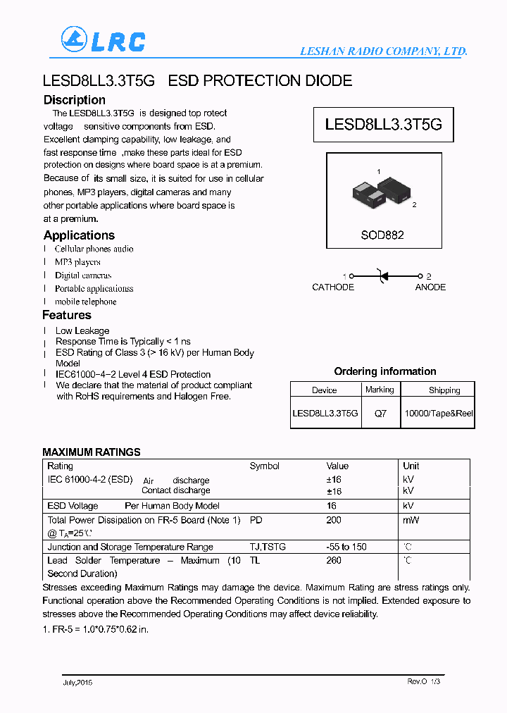 LESD8LL33T5G_9043581.PDF Datasheet