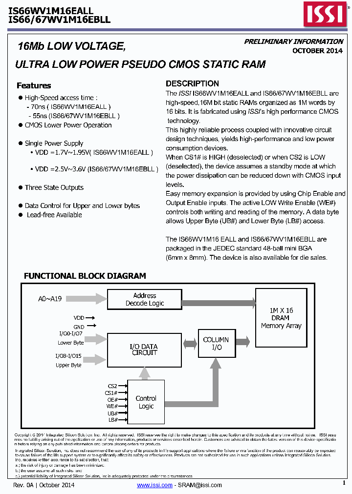 IS66WV1M16EALL_9043767.PDF Datasheet