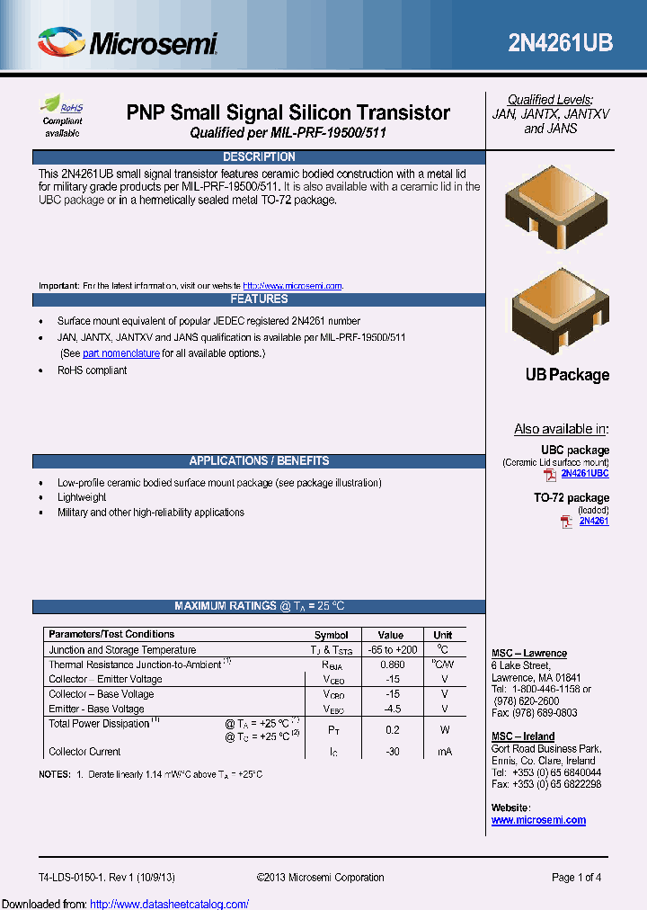 2N4261UB_9044061.PDF Datasheet