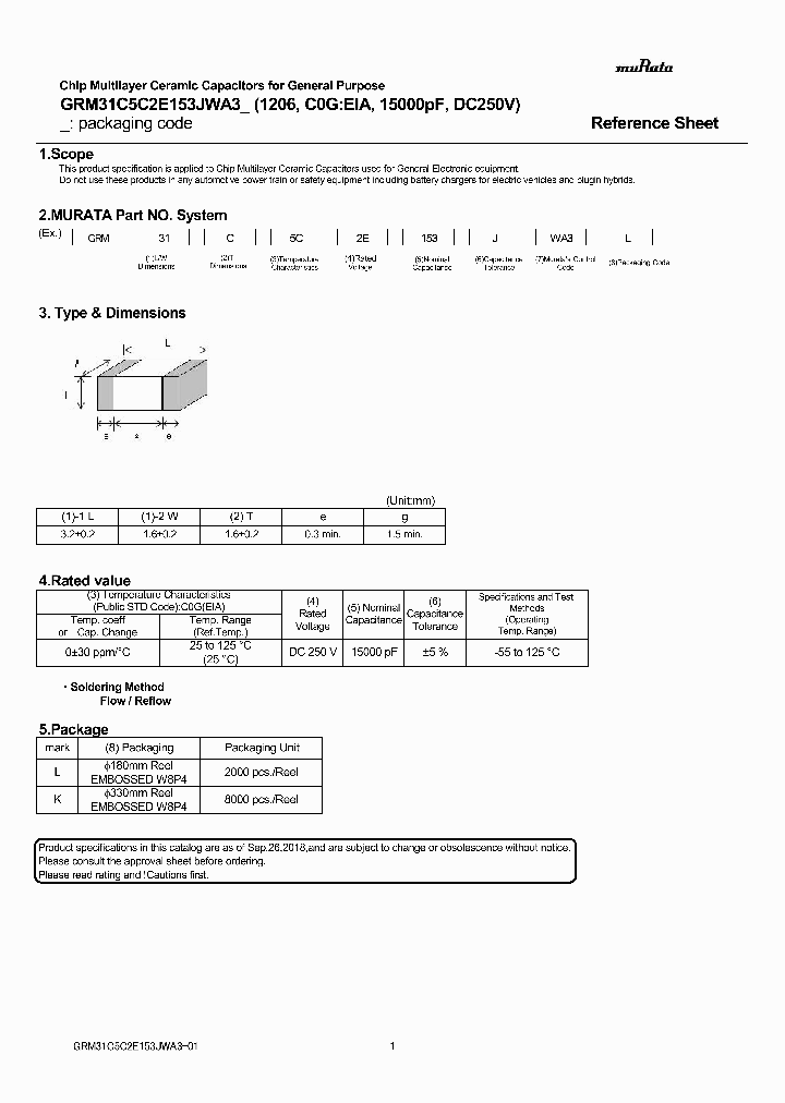 GRM31C5C2E153JWA3_9046445.PDF Datasheet