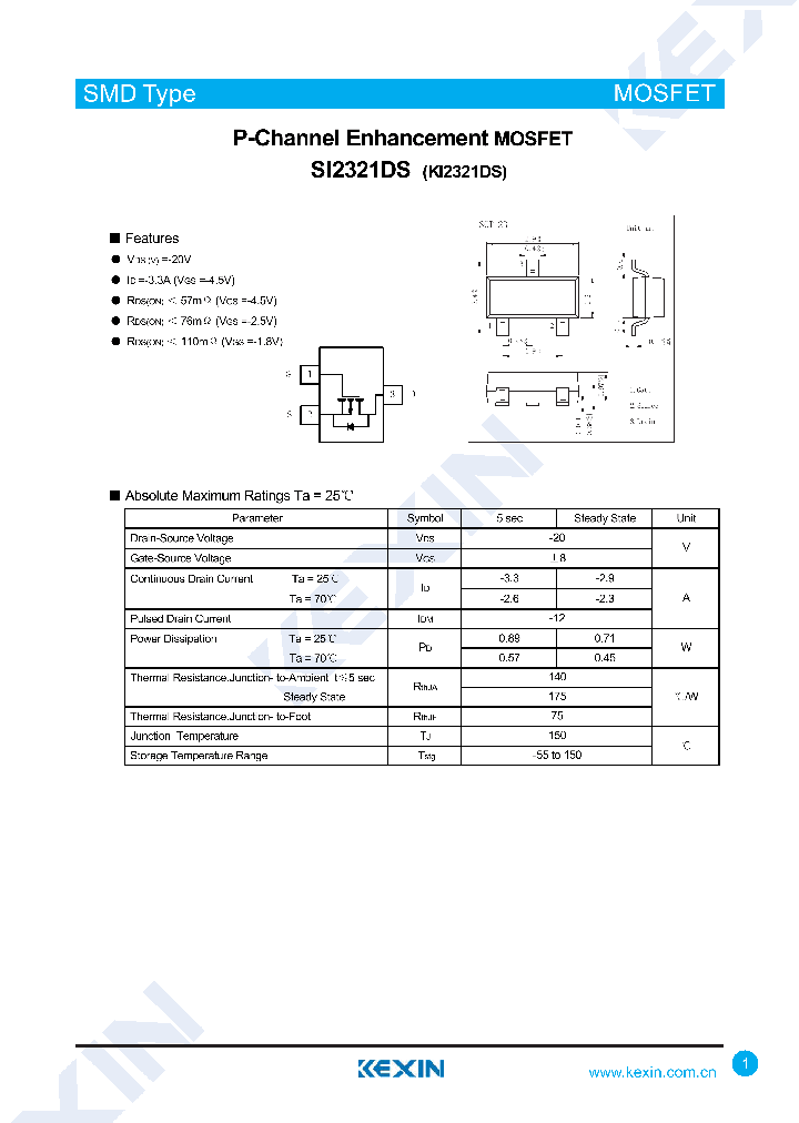 SI2321DS_9047601.PDF Datasheet