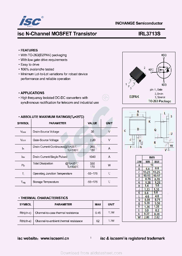 IRL3713S_9049225.PDF Datasheet