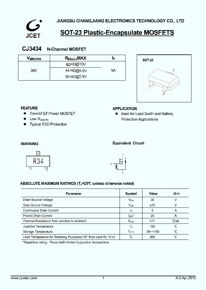 CJ3434_9050101.PDF Datasheet