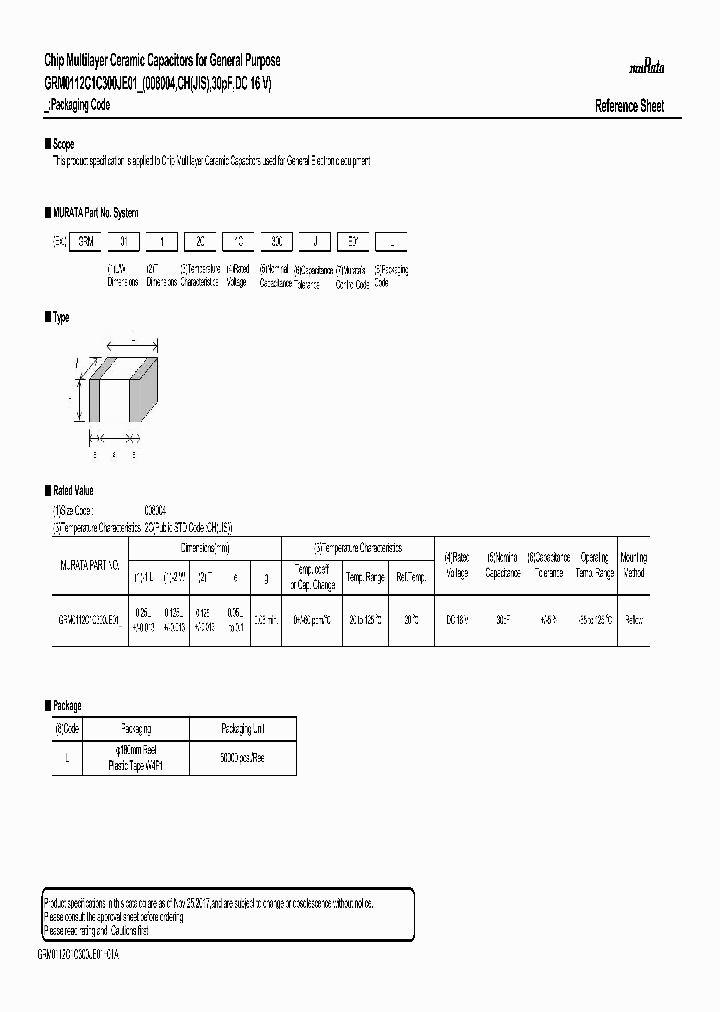 GRM0112C1C300JE01_9050353.PDF Datasheet