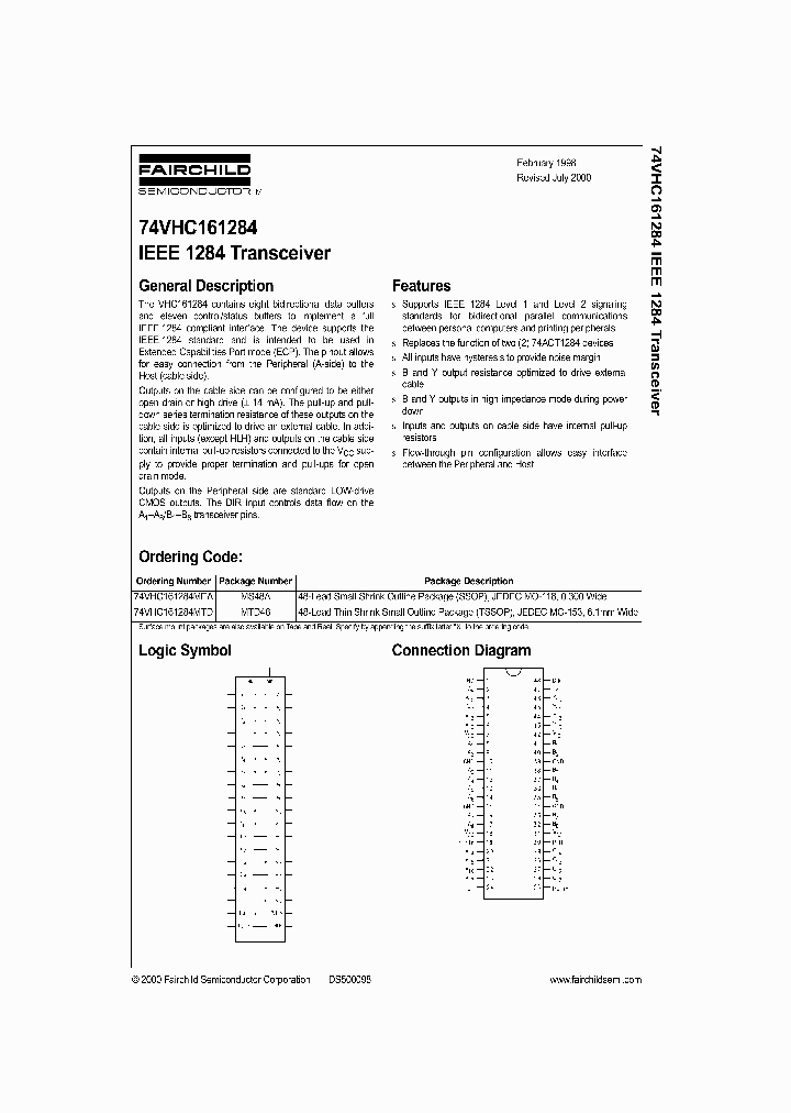 74VHC161284CM_9051507.PDF Datasheet