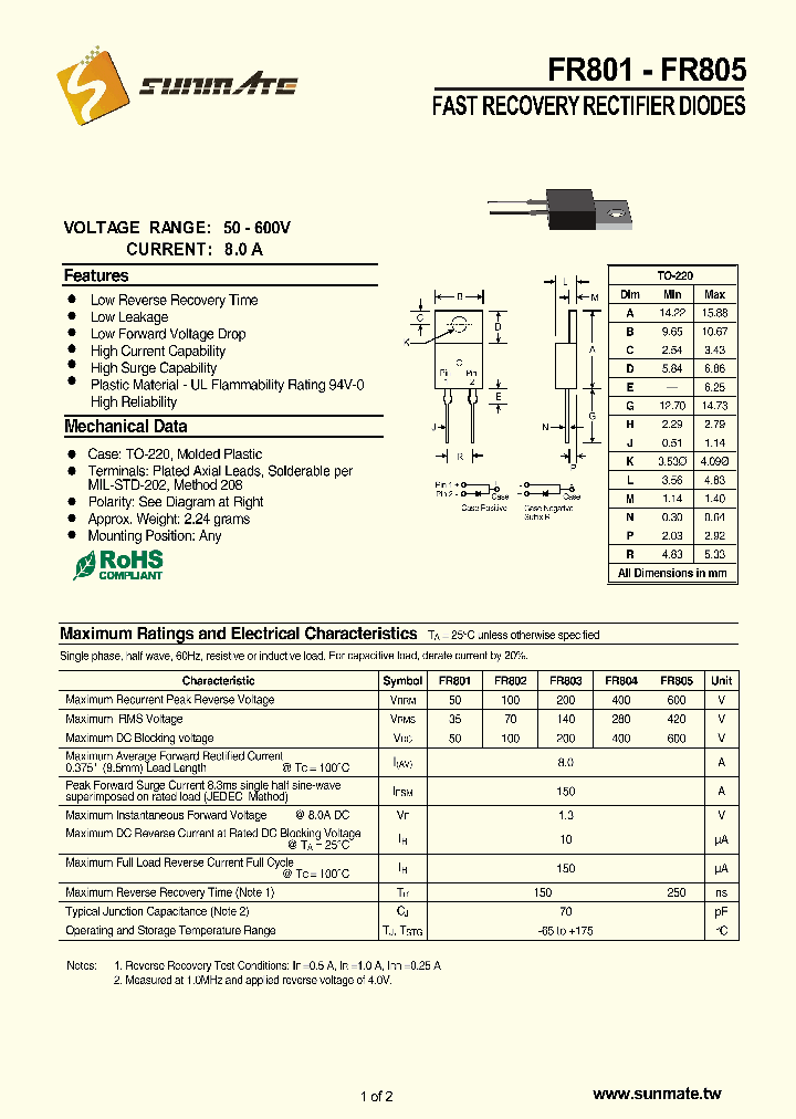 FR801_9052303.PDF Datasheet