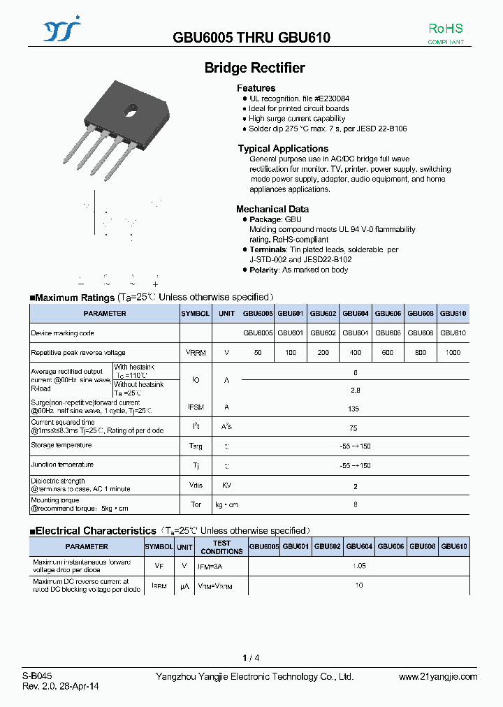 GBU608_9053013.PDF Datasheet