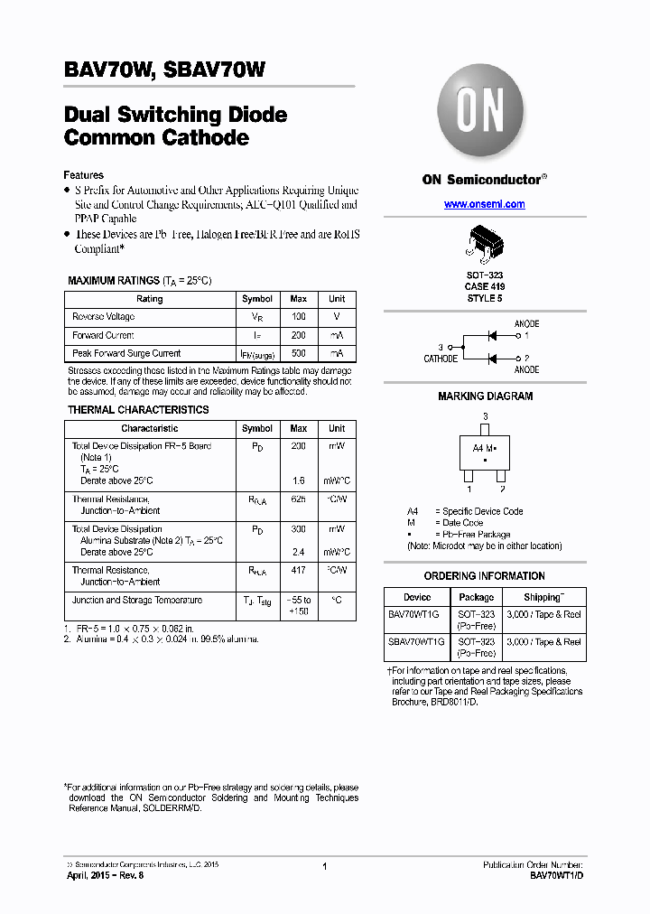 SBAV70WT1G_9055136.PDF Datasheet