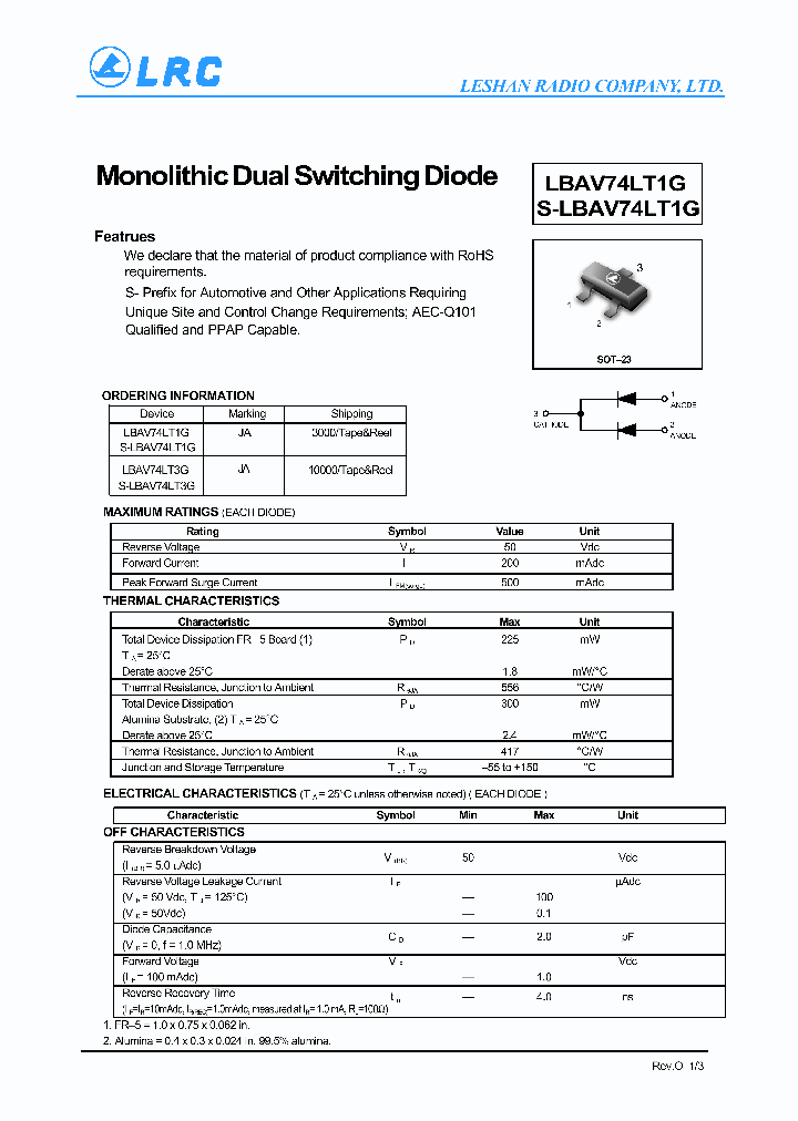 S-LBAV74LT1G_9055138.PDF Datasheet