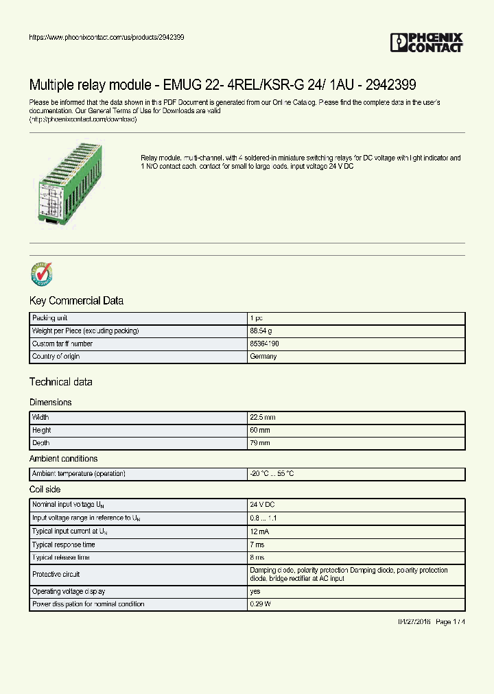 EMUG22-4REL_9055140.PDF Datasheet