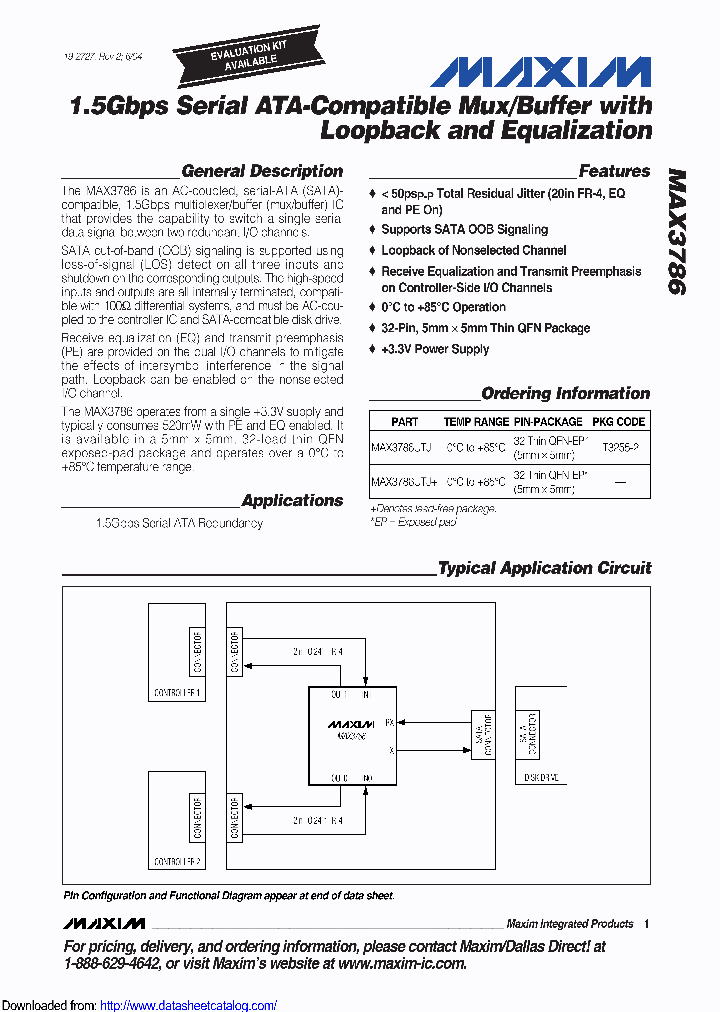 MAX3786_9056347.PDF Datasheet