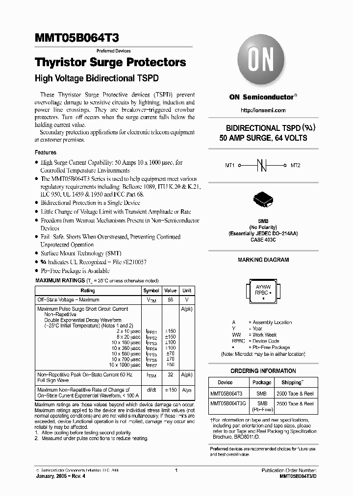 MMT05B064T3G_9058546.PDF Datasheet