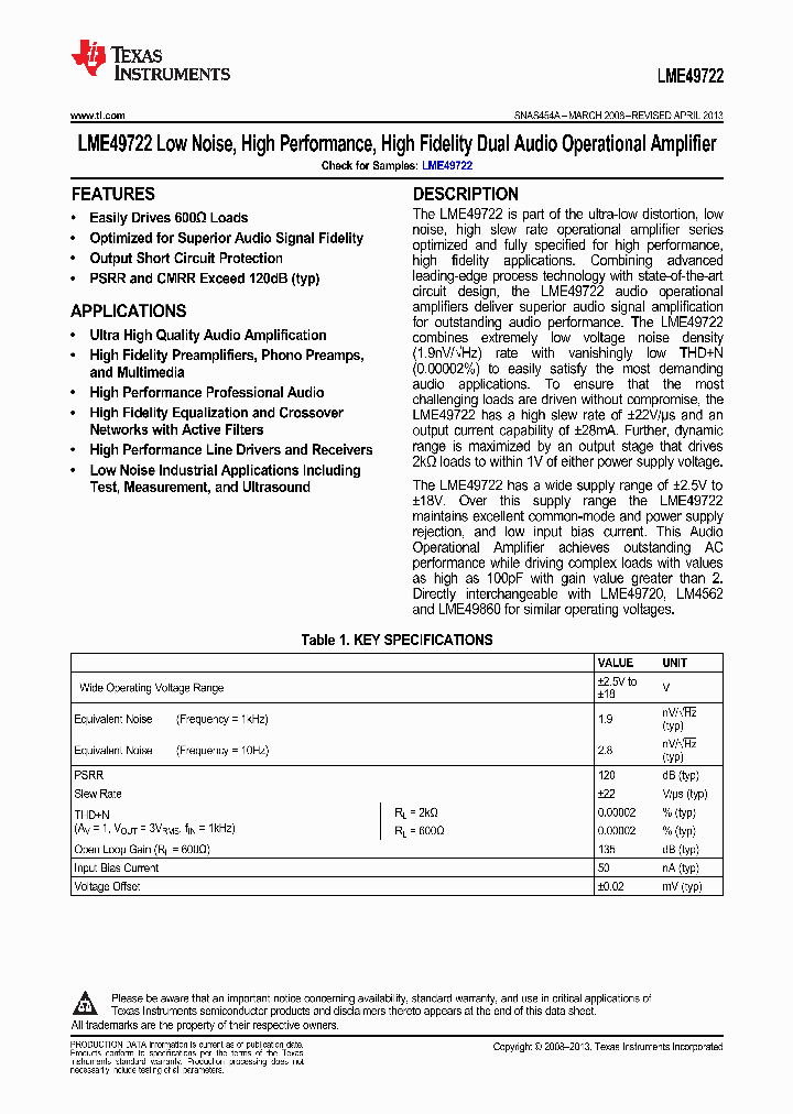 LME49722_9059310.PDF Datasheet