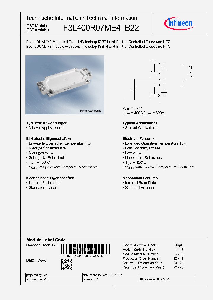F3L400R07ME4-B22_9062199.PDF Datasheet