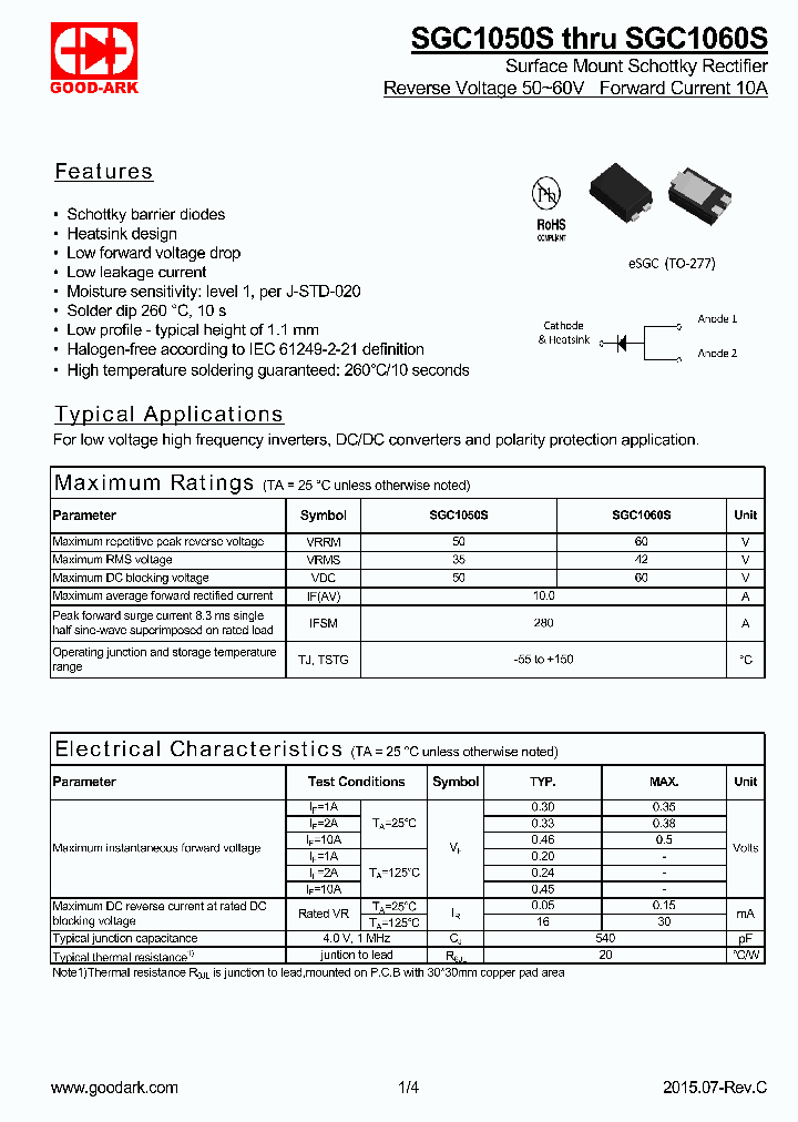 SGC1050S_9063305.PDF Datasheet