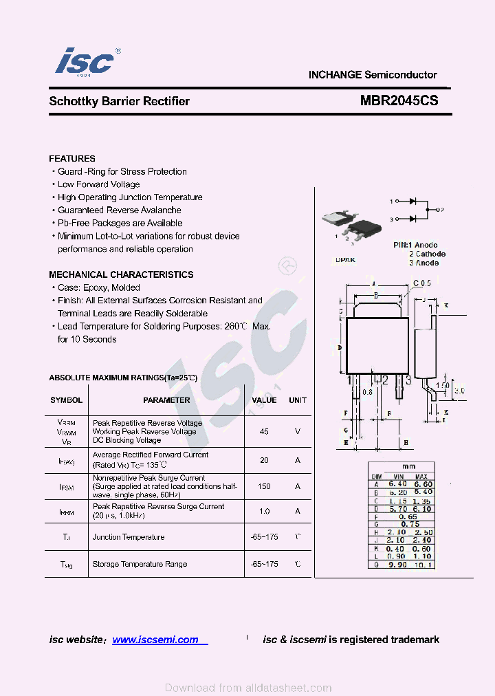 MBR2045CS_9070757.PDF Datasheet