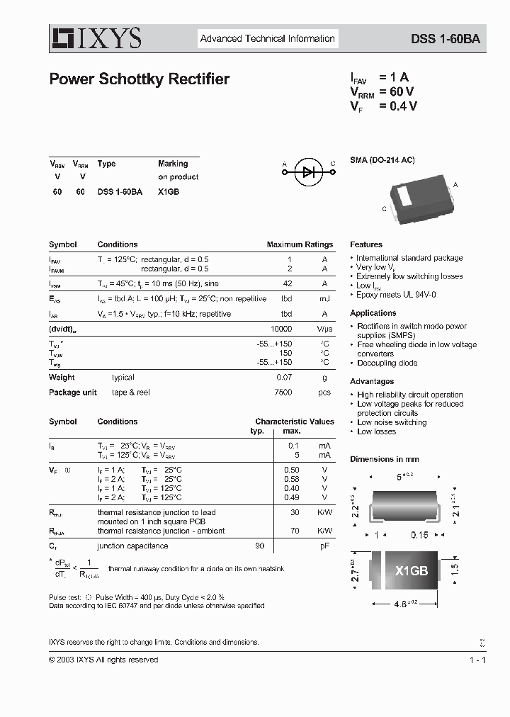 DSS1-60BA_9072386.PDF Datasheet