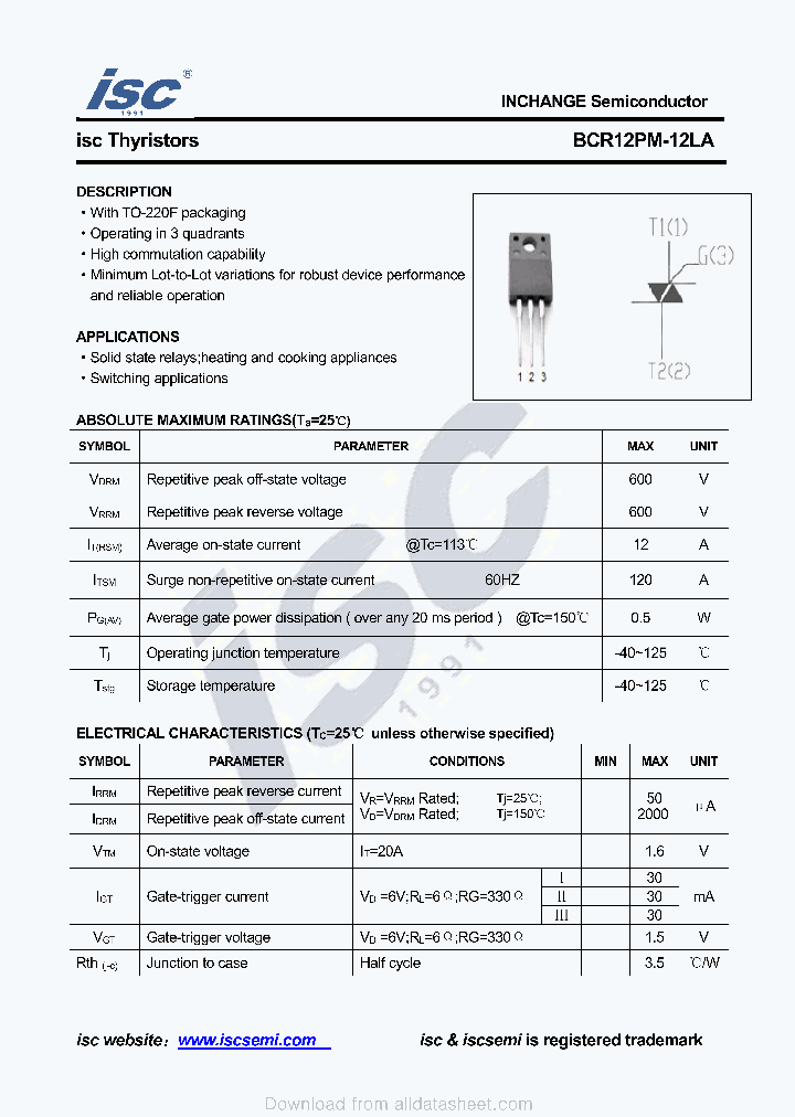 BCR12PM-12LA_9073133.PDF Datasheet