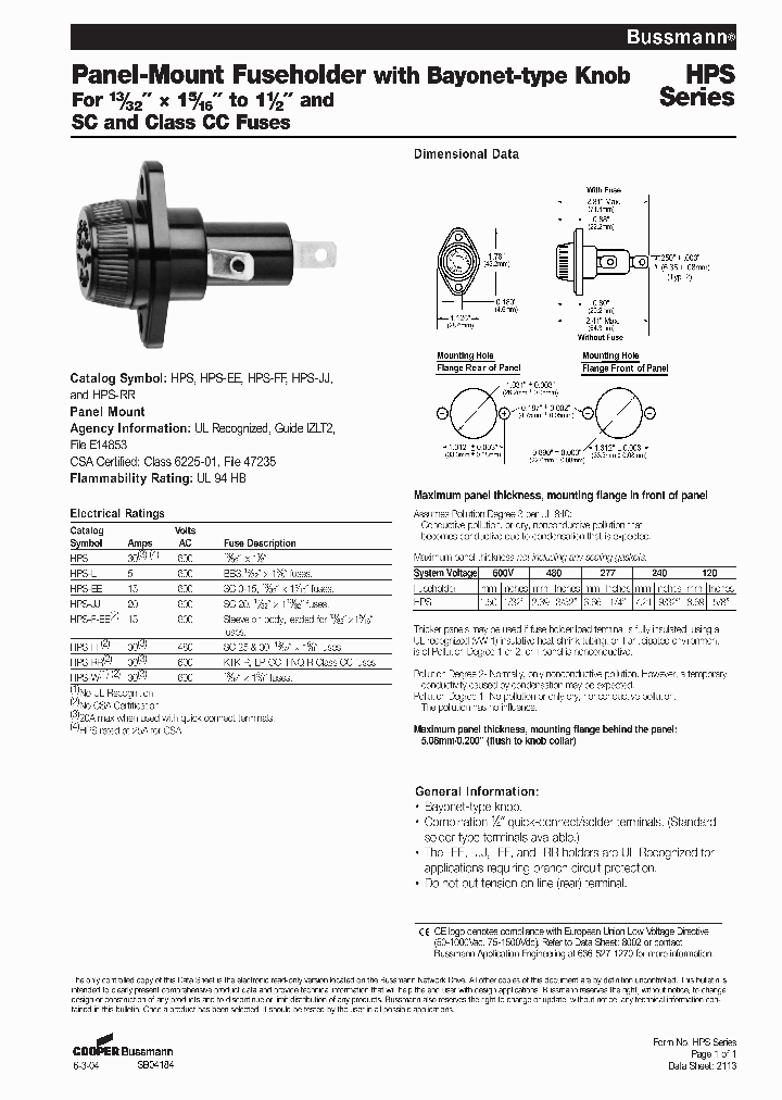 HPS_9075474.PDF Datasheet