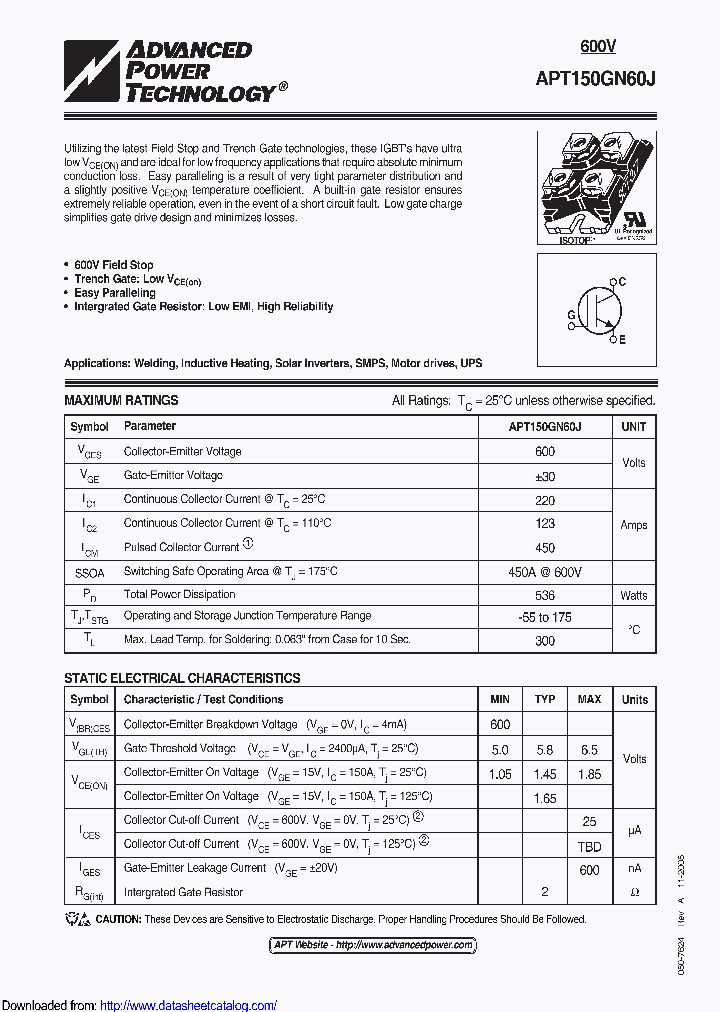 APT150GN60J_9076632.PDF Datasheet