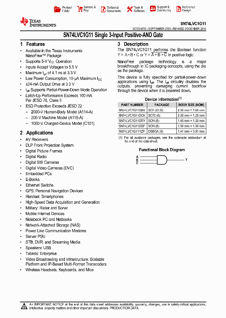 SN74LVC1G11DBVRG4_9076972.PDF Datasheet