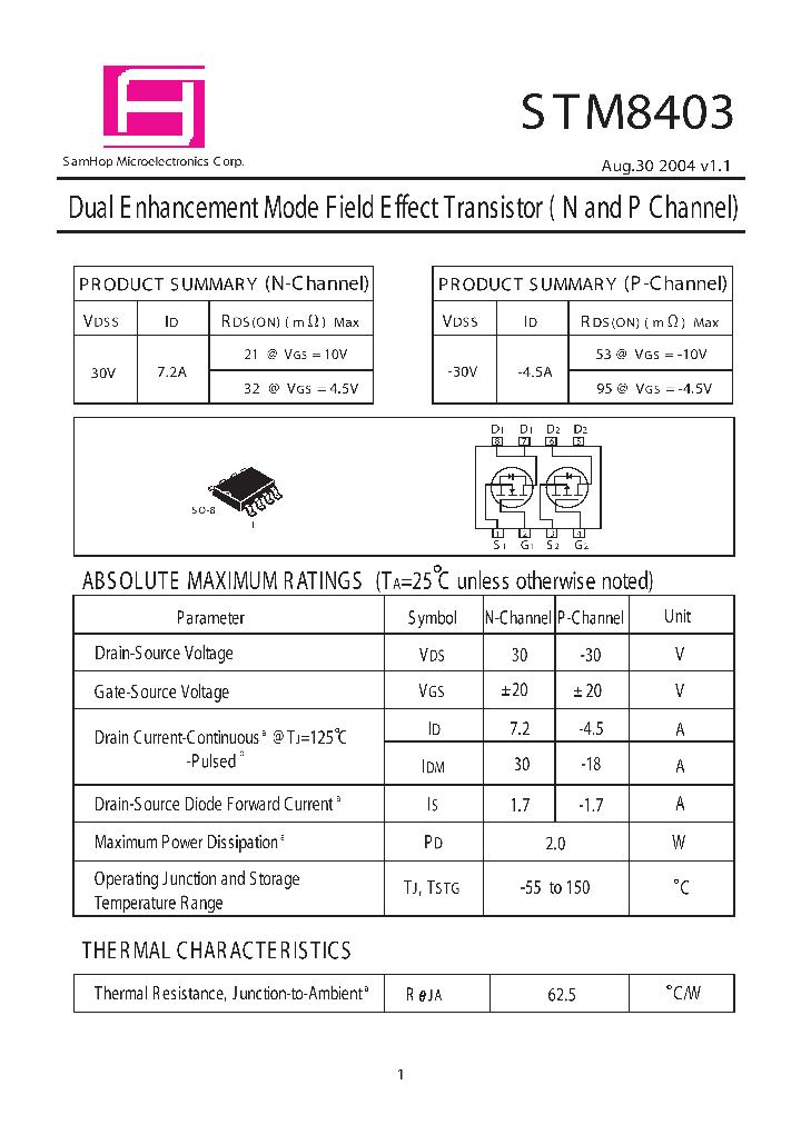 STM8403_9081789.PDF Datasheet