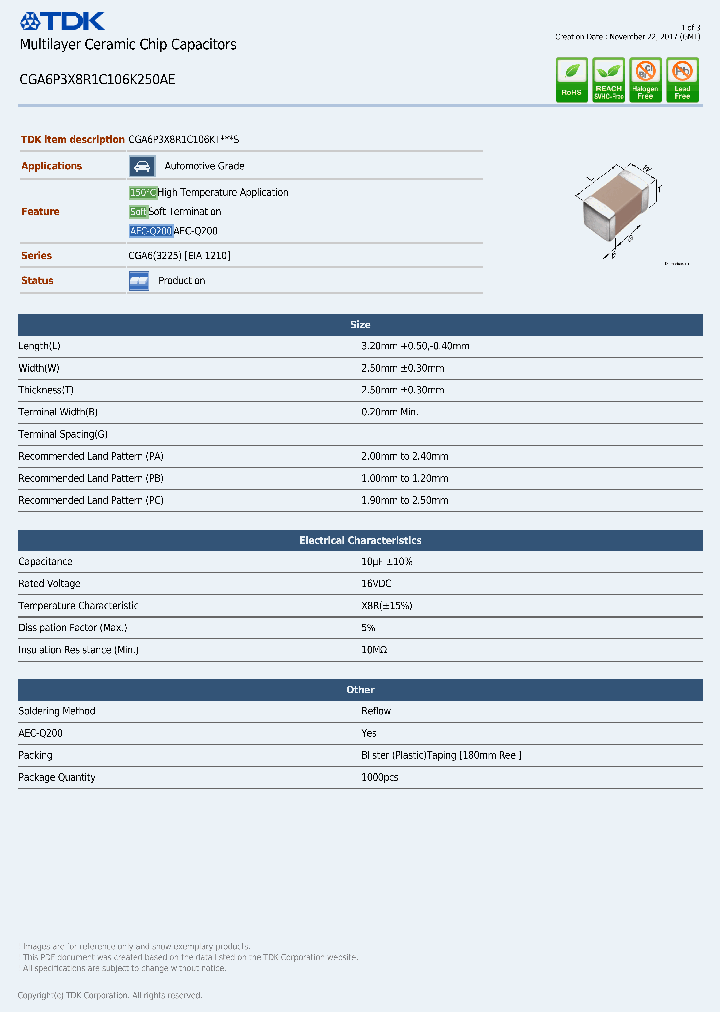CGA6P3X8R1C106K250AE_9086588.PDF Datasheet