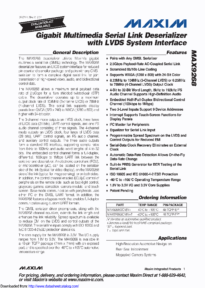 MAX9268GCMVTG2C_9090649.PDF Datasheet