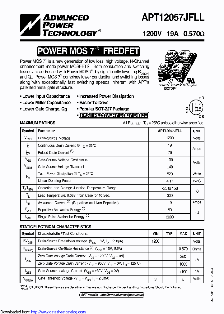 APT12057JFLL_9092697.PDF Datasheet