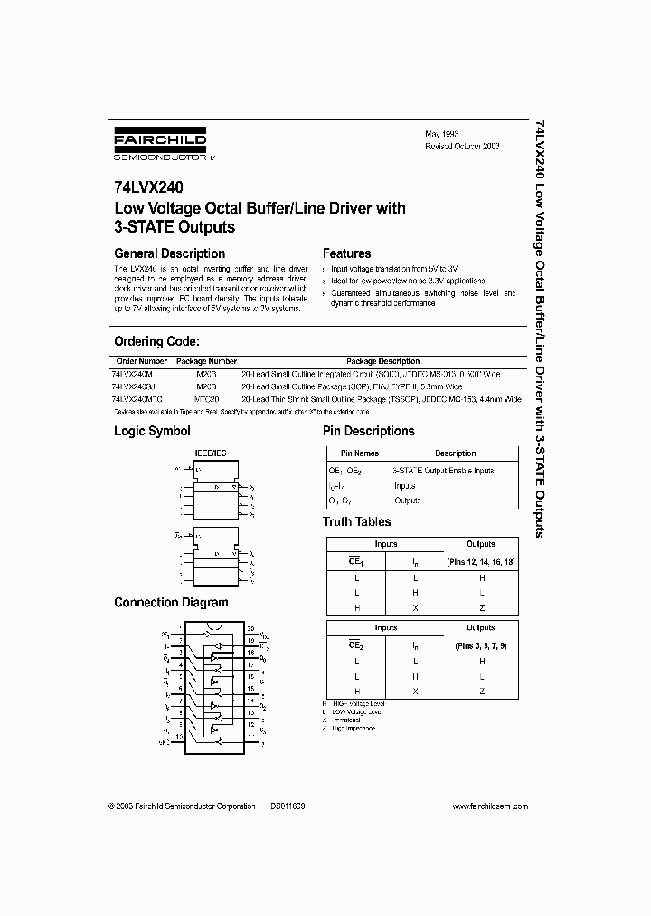 74LVX240MTCX_9093272.PDF Datasheet