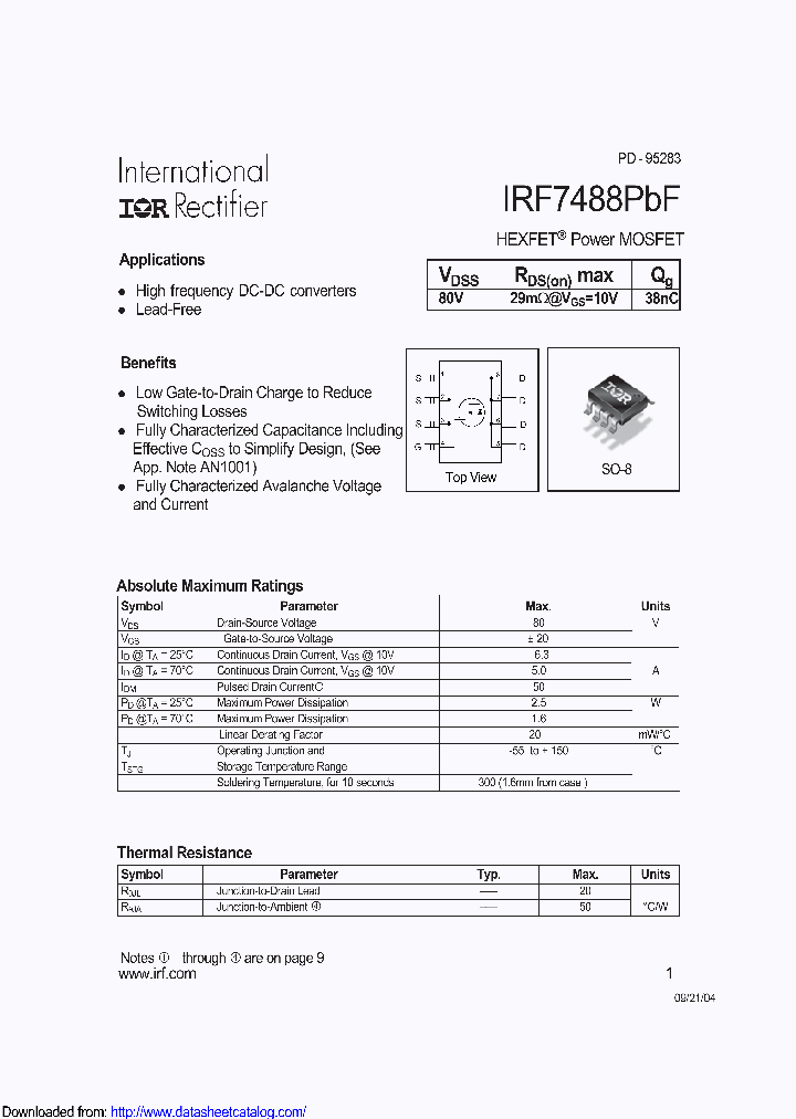 IRF7488TRPBF_9093628.PDF Datasheet