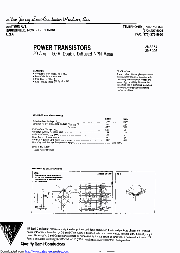 2N6424_9096587.PDF Datasheet