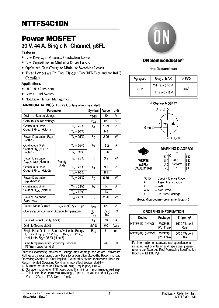 NTTFS4C10N_9097252.PDF Datasheet