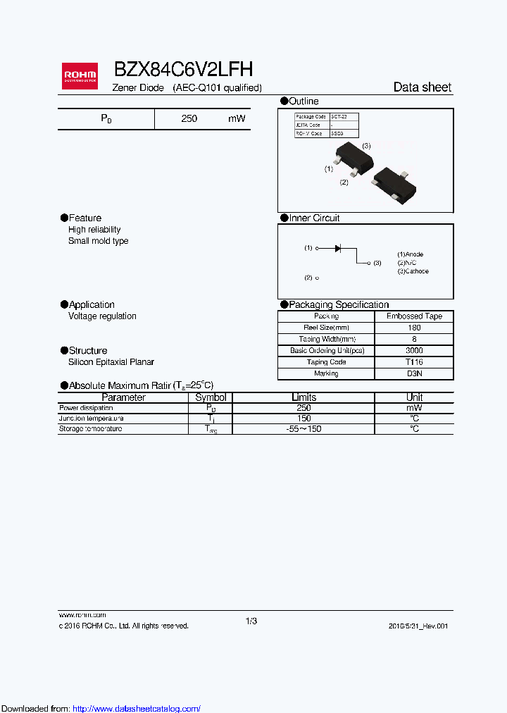 BZX84C6V2LFH_9098883.PDF Datasheet