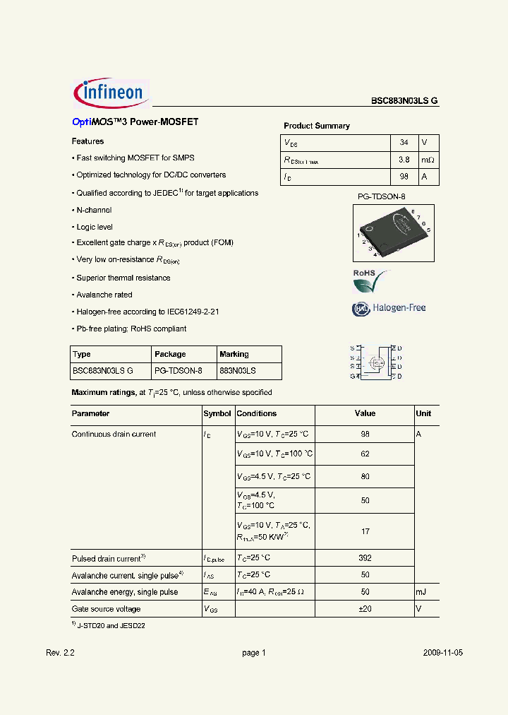 BSC883N03LSG_9099503.PDF Datasheet