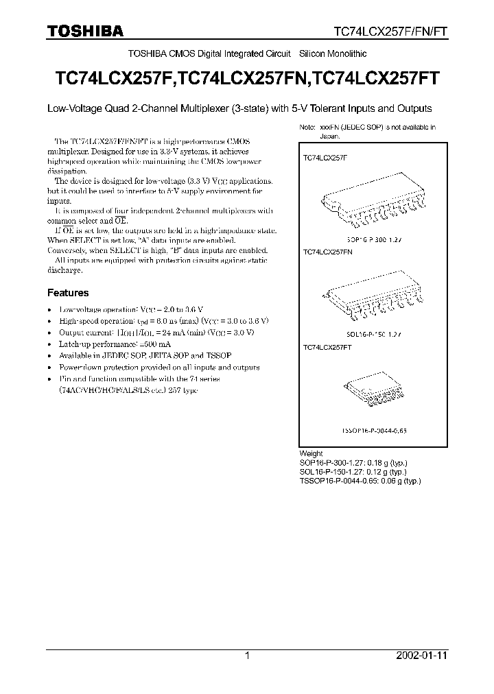 TC74LCX257FT_9099839.PDF Datasheet