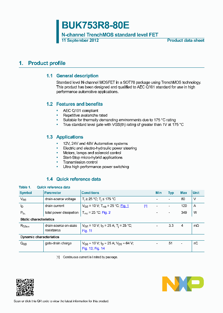 BUK753R8-80E_9100152.PDF Datasheet