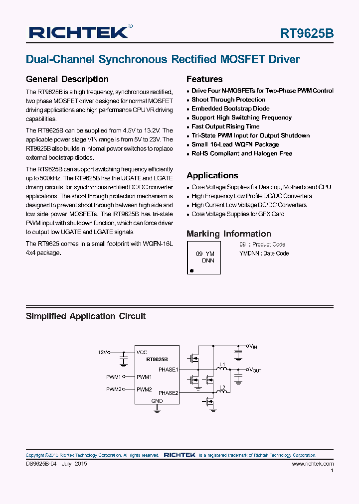 RT9625BZQW_9101736.PDF Datasheet