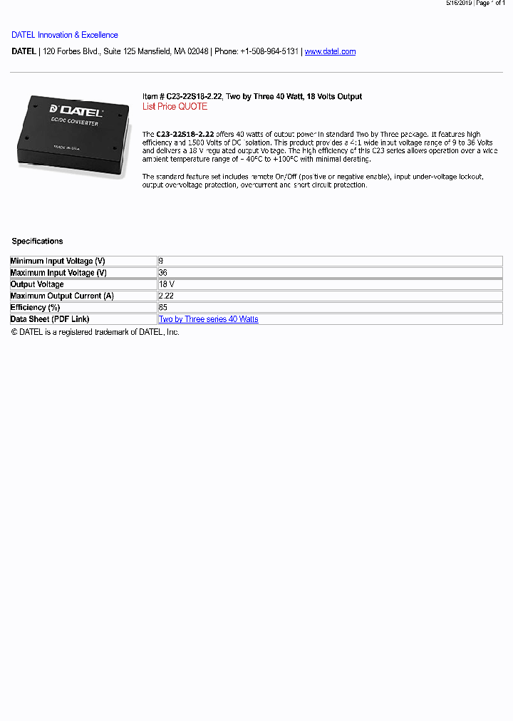 C23-22S18-222_9101934.PDF Datasheet