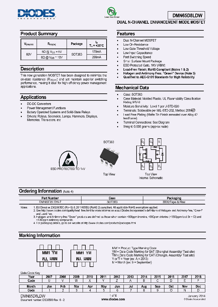 DMN65D8LDW_9103163.PDF Datasheet