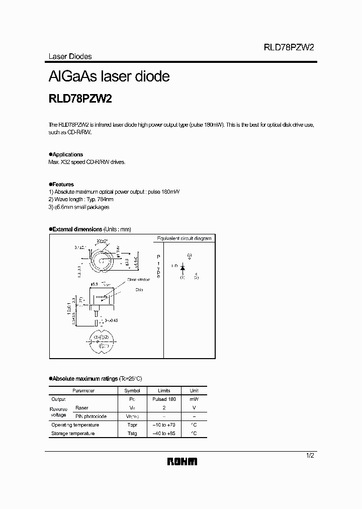 RLD78PZW2_9103224.PDF Datasheet