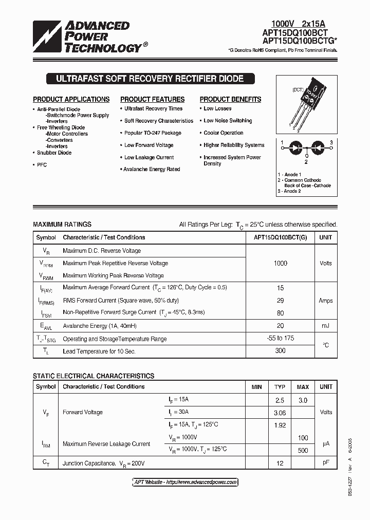 APT15DQ100BCT_9108100.PDF Datasheet