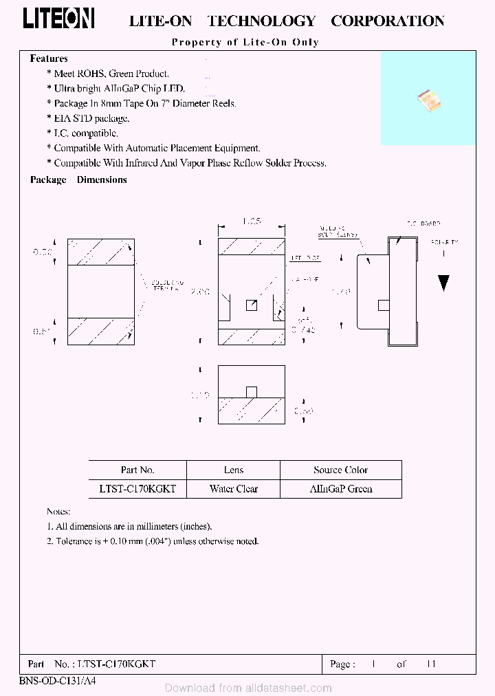 C170KGKT_9109338.PDF Datasheet