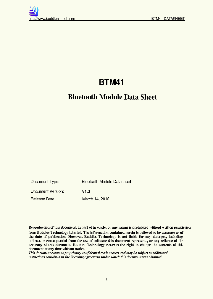 BTM41_9109717.PDF Datasheet