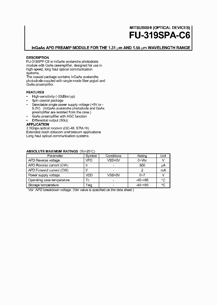 FU-319SPA-C6_9114426.PDF Datasheet