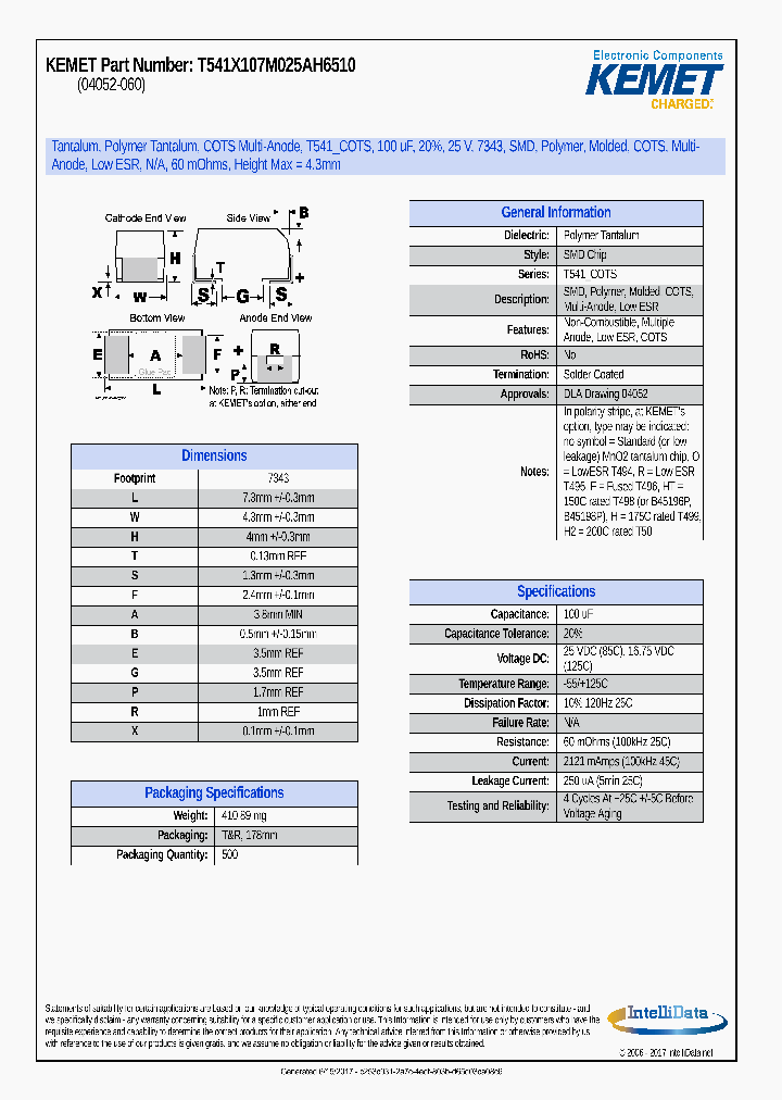 T541X107M025AH6510_9117402.PDF Datasheet