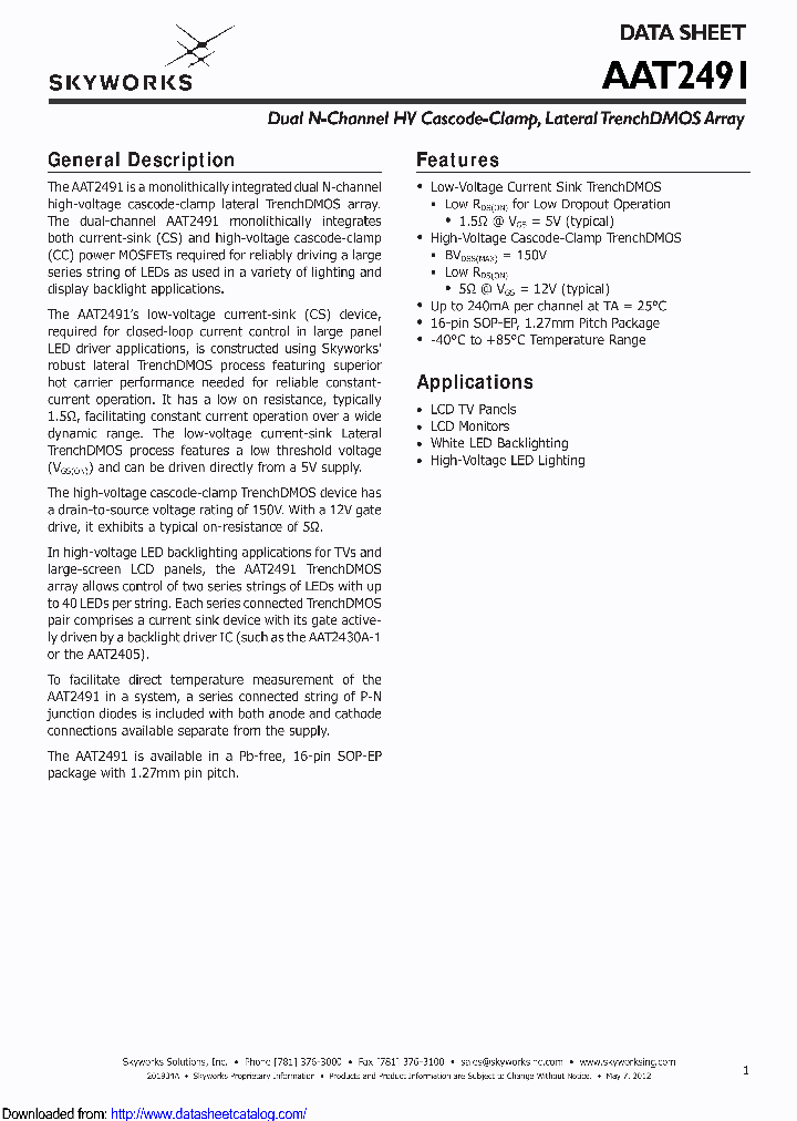 AAT2491IAN-T1_9117805.PDF Datasheet